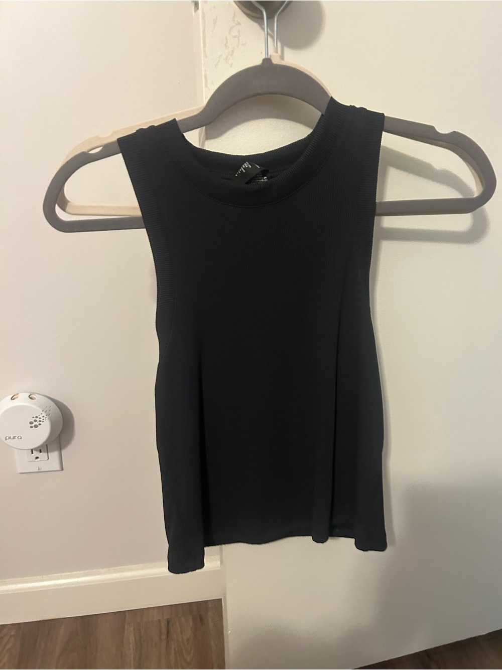 Peloton Sleeveless Ribbed Tank Top - Black